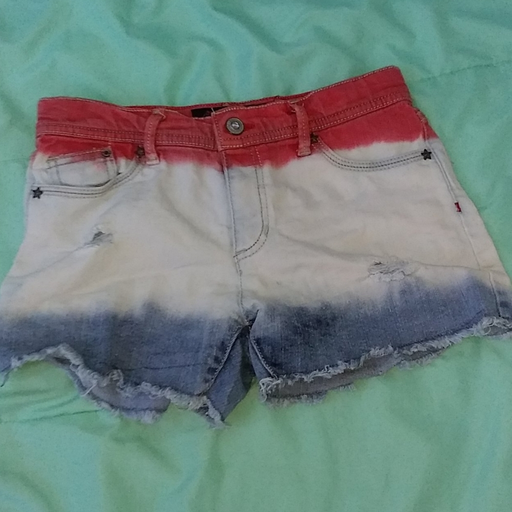Jordache red white and blue kids shorts
